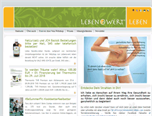 Tablet Screenshot of lebenswert-leben.com